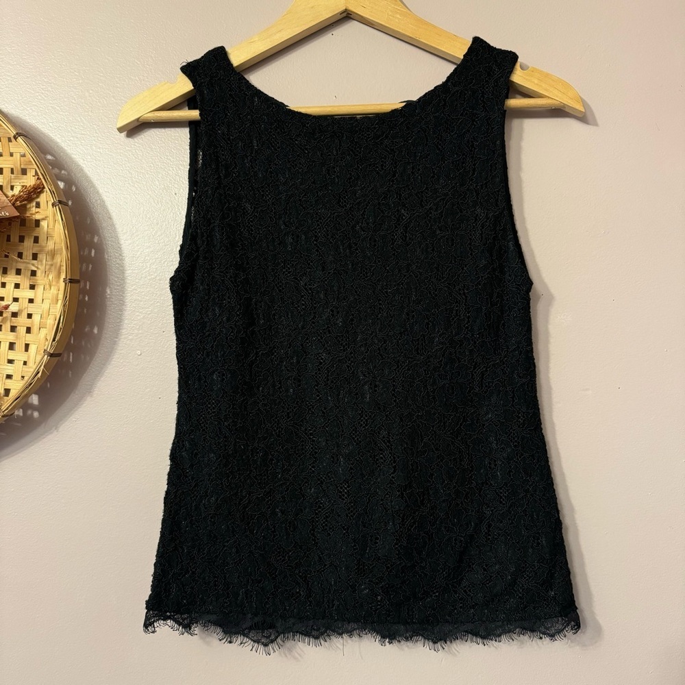 Aritzia Babaton Laced Sleeveless Top Black Size XS